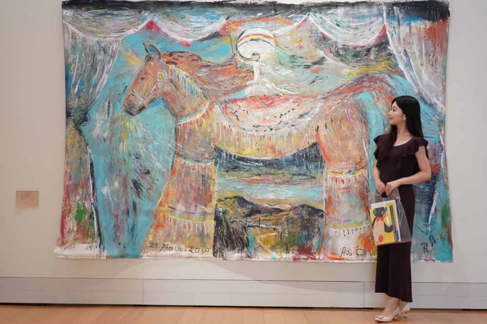 宇都宮美術館　企画展「new born 荒井良二　いつも しらないところへ たびするきぶんだった」にて