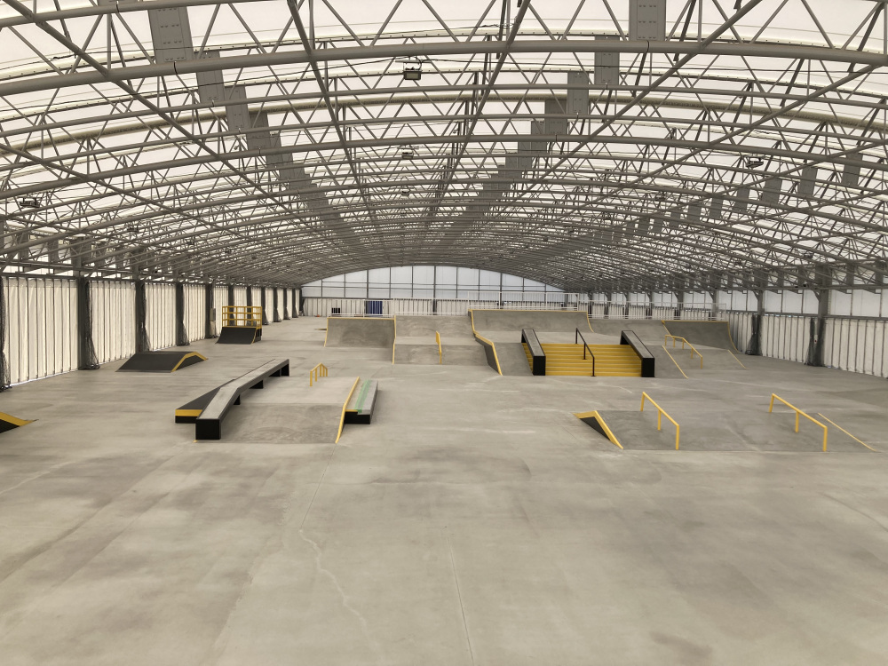 本格的なスケートパーク