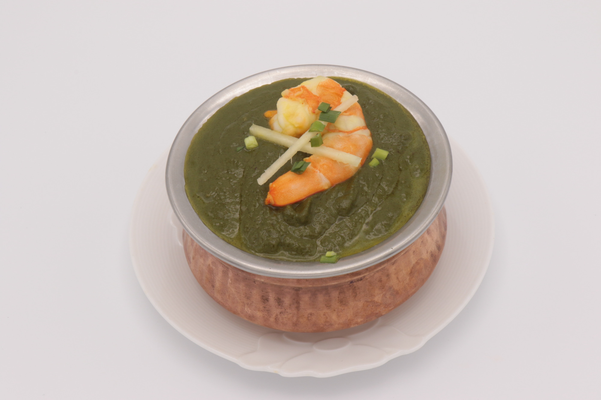 ほうれん草エビカレー