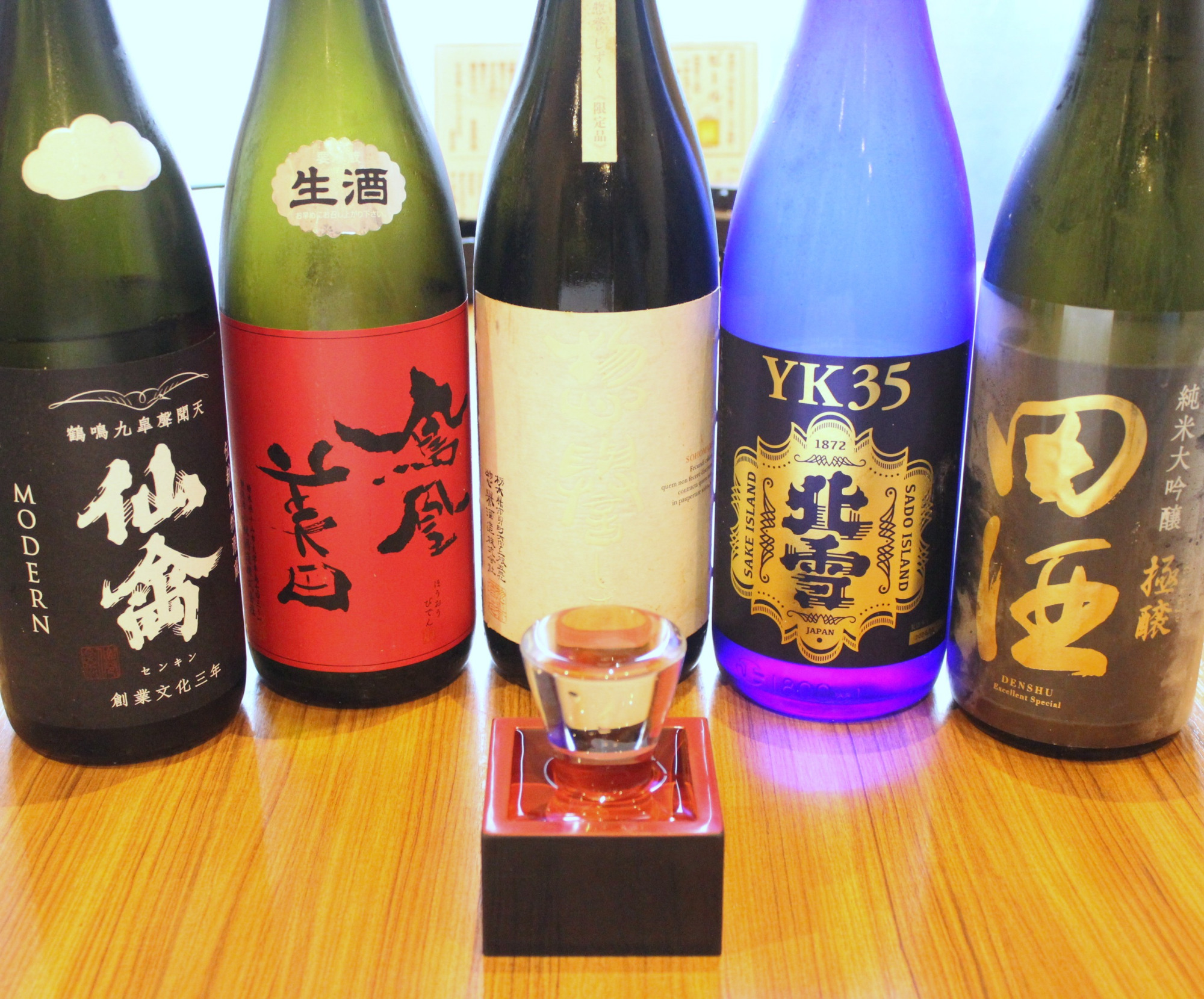 日本酒も種類豊富。希少なものも!