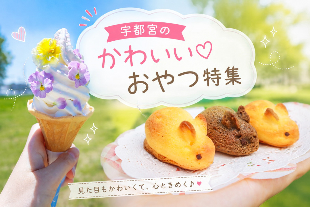 宇都宮のかわいいおやつ、集めてみました♪