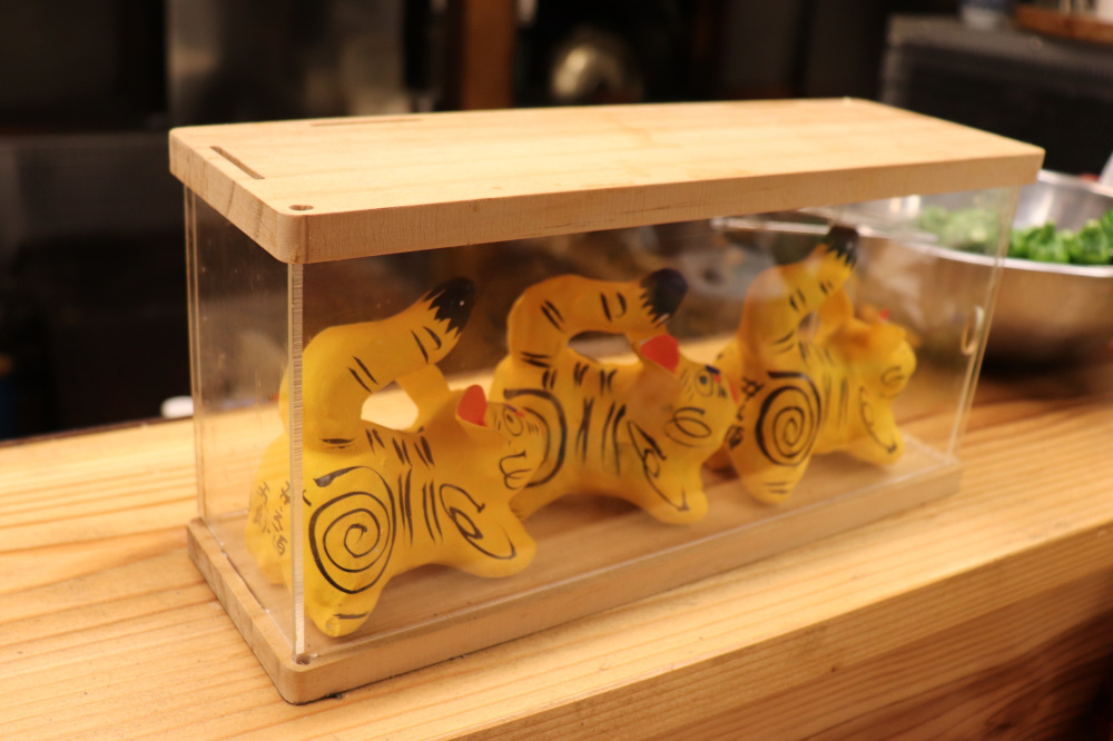 番組に登場した張り子の虎