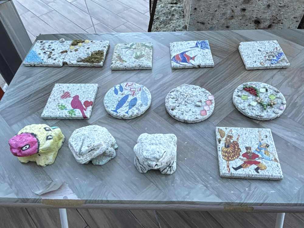 サンプルが飾ってあります