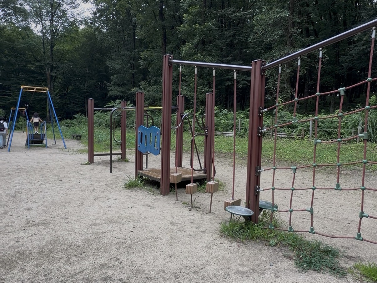 スカイロープ・うんていなど種類豊富な遊具