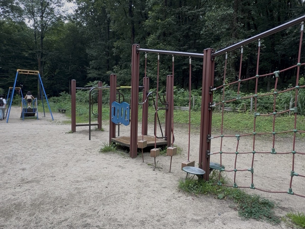 スカイロープ・うんていなど種類豊富な遊具