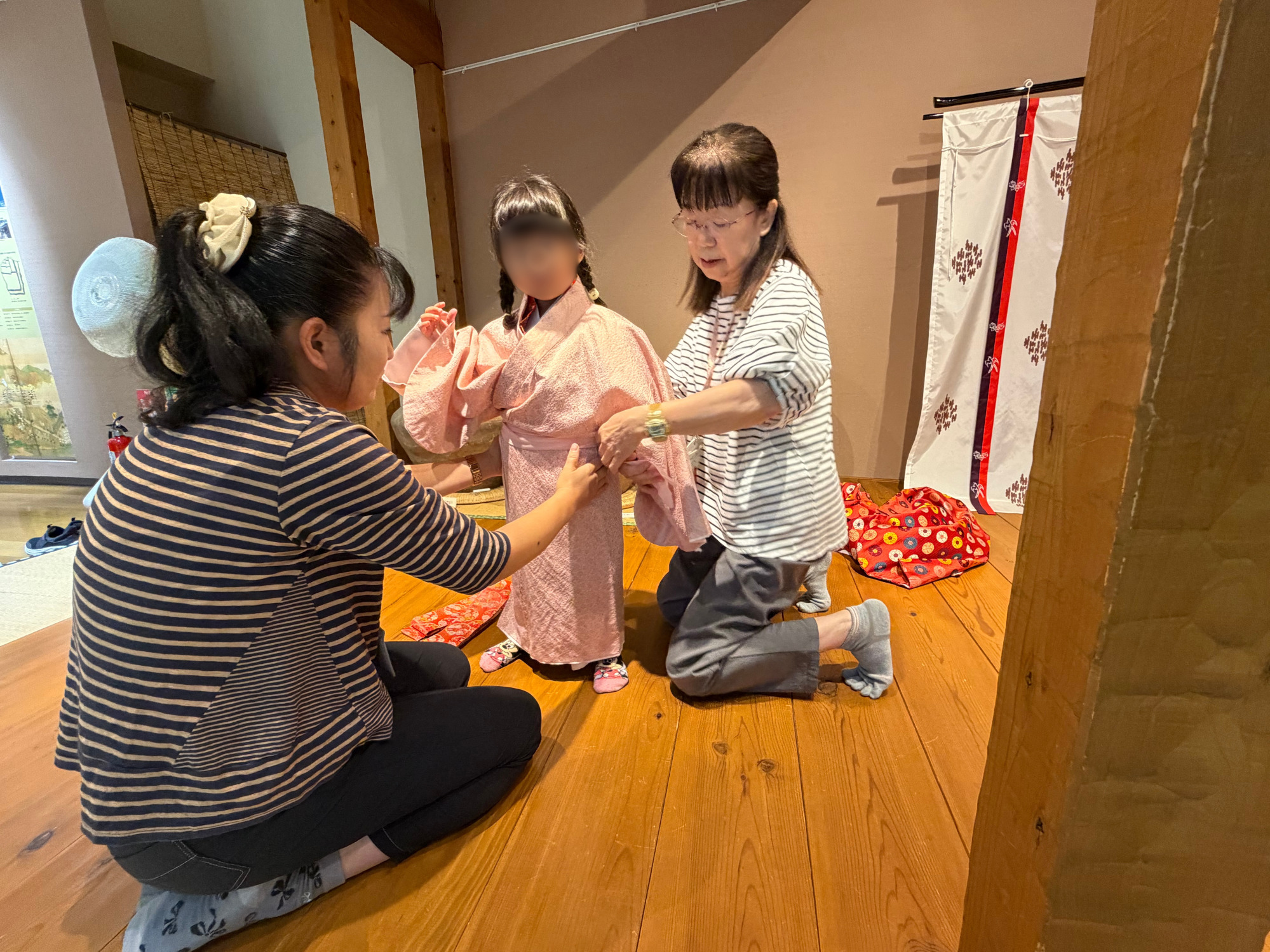 七五三の事前に着付けを体験するのもおすすめです