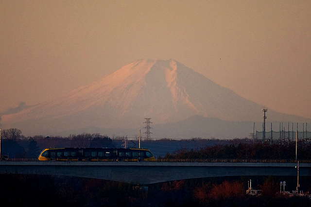 柳田大橋から鬼怒橋梁を望む
